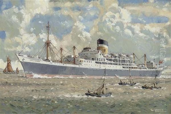 The City Of Durban On The Thames (+ The Nigaristan; 2 Works) Oil Painting by John S. Smith