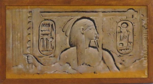 Ancient Egyptian Relief Oil Painting by Joseph Lindon Smith