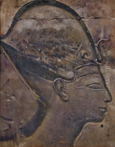 Egyptian Heads (pair) Oil Painting by Joseph Lindon Smith