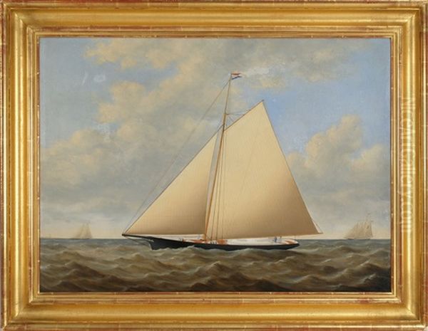 The Ship Yacht Julia Oil Painting by Joseph B. Smith