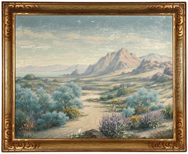 California Desert In The Spring Oil Painting by Marius Smith