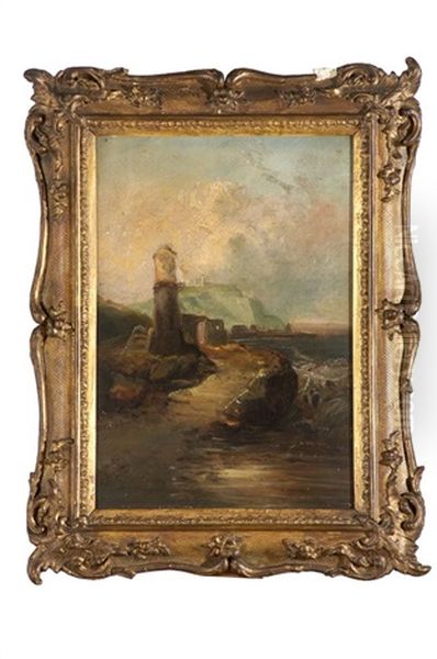 Paysage Cotier Avec Phare Oil Painting by Mortimer L. Smith