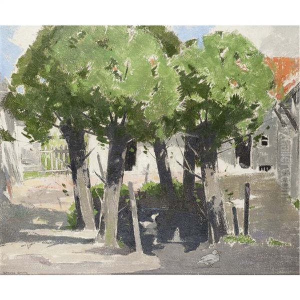 Farmyard Near Etaples by Spence Smith