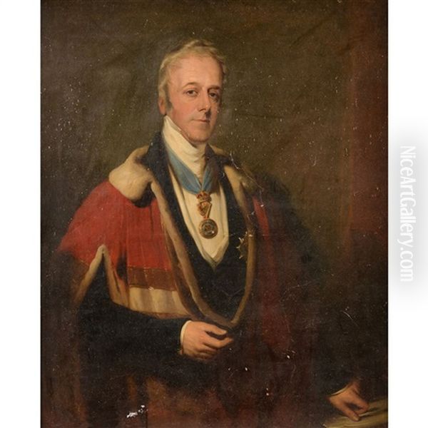 John Ponsonby, 4th Earl Of Bessborough Oil Painting by Stephen Catterson Smith