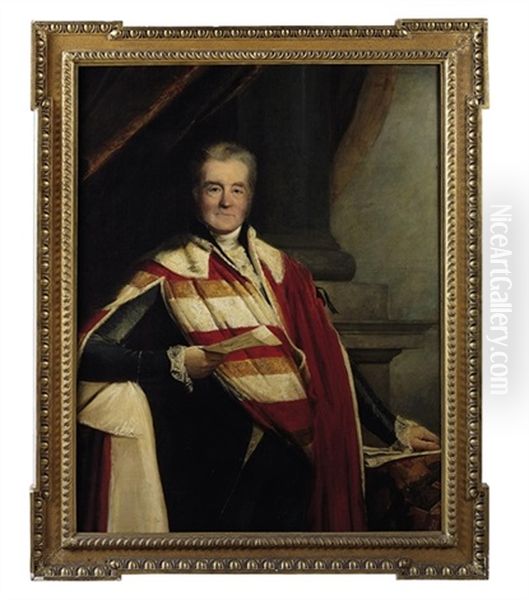 Portrait Of Frederick, 4th Earl Spencer K.g. Oil Painting by Stephen Catterson Smith