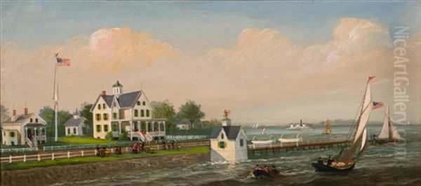 View Near Bedford Oil Painting by Xanthus Russell Smith