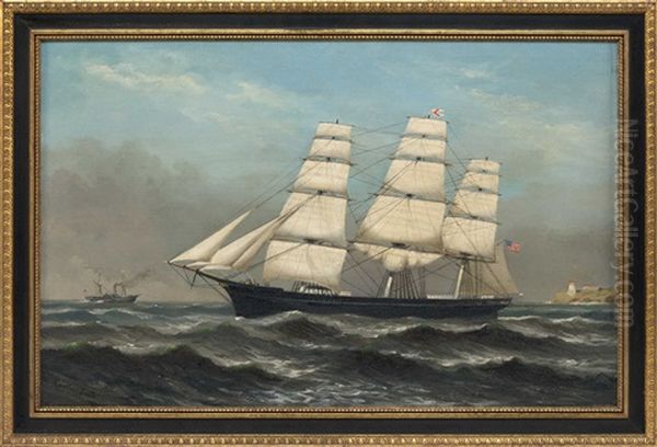 Clipper Ship Sovereign Of The Seas Oil Painting by Xanthus Russell Smith