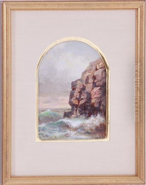 Rocky Coast Maine Oil Painting by Xanthus Russell Smith