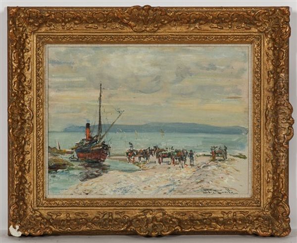 West Coast Puffer Oil Painting by George Smith