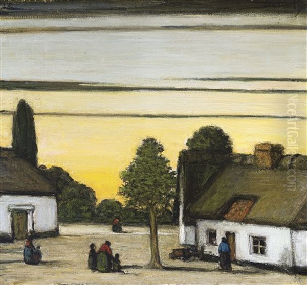 A Village In The Campine Oil Painting by Jacobs (Jakob) Smits