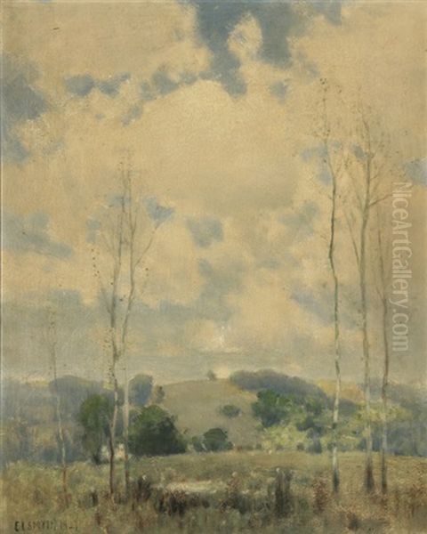 Spring Landscape Oil Painting by Eugene L. Smyth