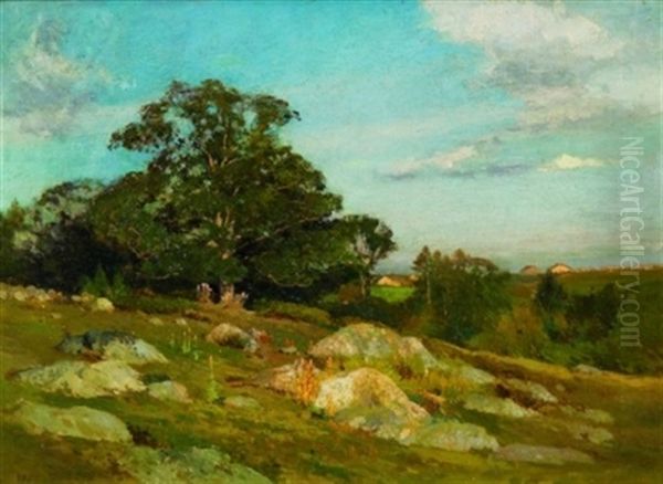 Rocky Field, Late Afternoon Oil Painting by Eugene L. Smyth