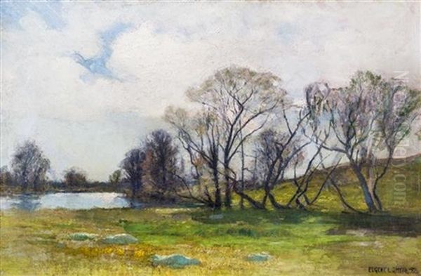 Landscape With Trees, '92 Oil Painting by Eugene Leslie Smythe