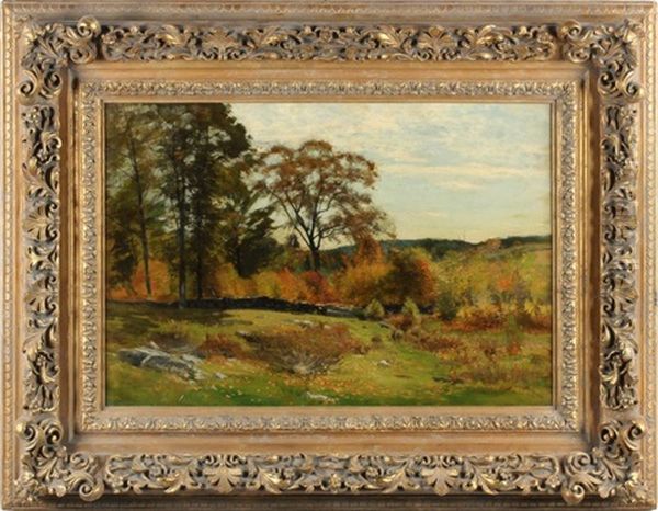 An Autumn Morning Oil Painting by Eugene Leslie Smythe