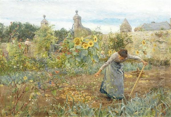 The Garden, Chateau Honvault by Lionel Percy Smythe