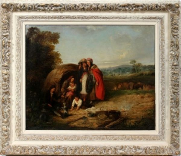 Gypsy Encampment Oil Painting by Lionel Percy Smythe