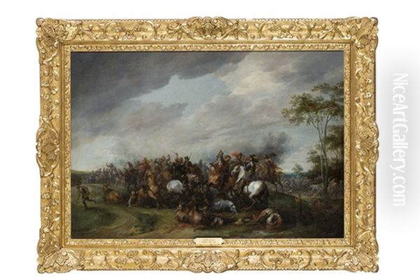 Escena De Batalla De Caballeria Oil Painting by Pieter Snayers