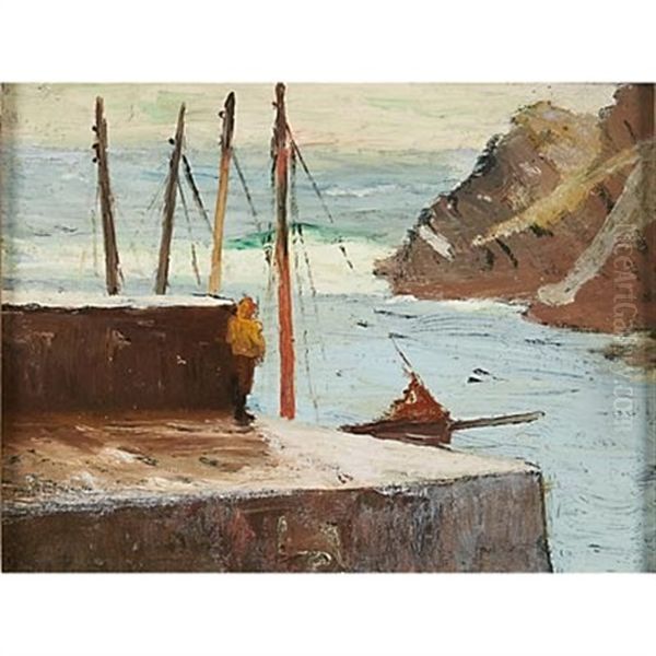 Untitled (seascape) Oil Painting by Henry Bayley Snell