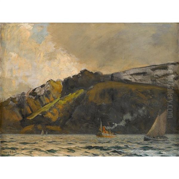 Off The Azores Oil Painting by Henry Bayley Snell