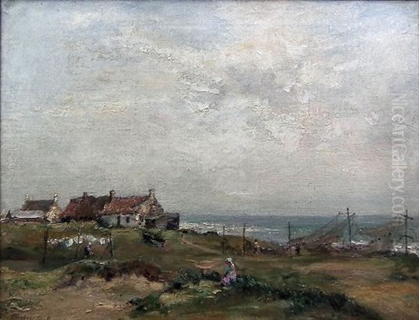 Westhaven, Carnoustie, Forfarshire Oil Painting by James Herbert Snell