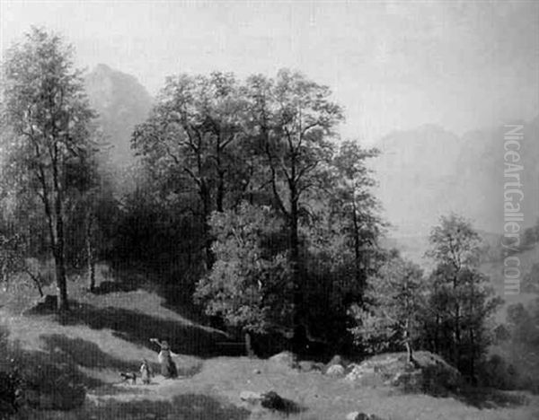 Sommerliche Landschaft Oil Painting by Rudolf Snell