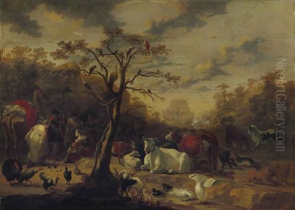 L'arche De Noe Oil Painting by Cornelis Snellinck