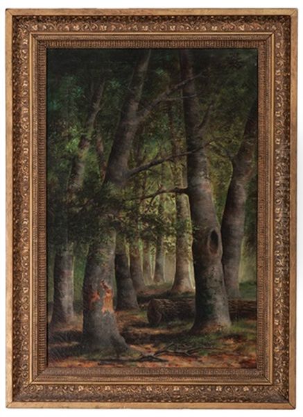 Forest Landscape Oil Painting by William Mckendree Snyder