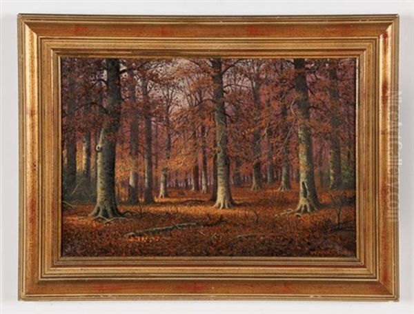 Autumn Landscape Oil Painting by William Mckendree Snyder