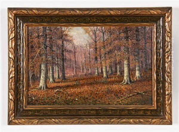 Autumn Landscape Oil Painting by William Mckendree Snyder