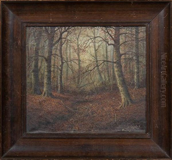 Fall Foliage Oil Painting by William Mckendree Snyder