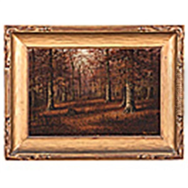 Autumn Landscape Oil Painting by William Mckendree Snyder