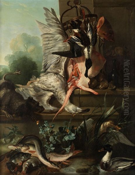 Grosses Stillleben Oil Painting by Frans Snyders