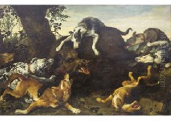 La Chasse Au Sanglier Oil Painting by Frans Snyders