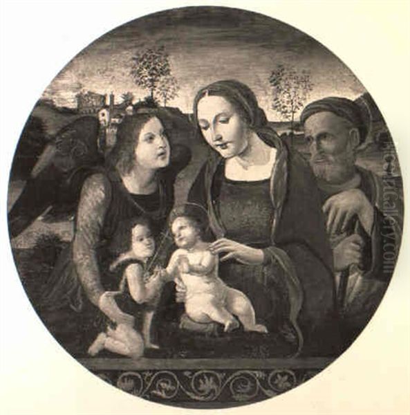 The Holy Family With The Infant Saint John The Baptist... Oil Painting by  Sodoma (Giovanni Antonio Bazzi)