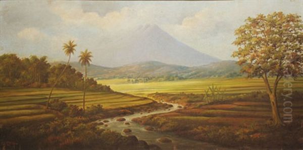 Landscape Oil Painting by  Soekardji