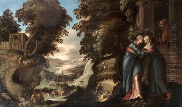 Paysage Avec La Visitation by Jan (Hans) Soens