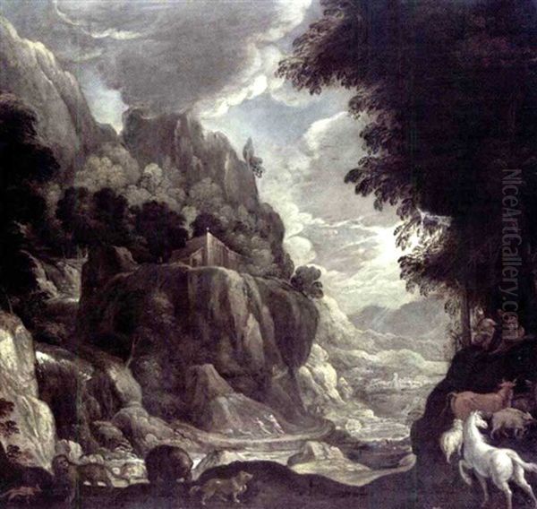 The Temptation Of Saint Anthony Oil Painting by Jan (Hans) Soens