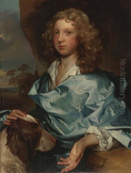 Portrait Of A Young Gentleman Of The Ashley-cooper Family Oil Painting by Gerard van Soest