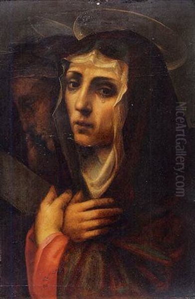 Mater Dolorosa Oil Painting by Giovanni Antonio Sogliani