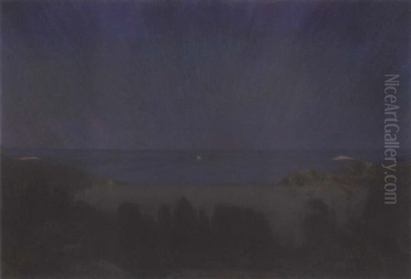 Fra Ranviken Oil Painting by Harald Sohlberg