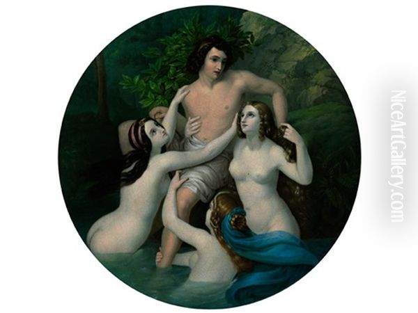 Hylas Und Die Nymphen Oil Painting by Carl Ferdinand Sohn