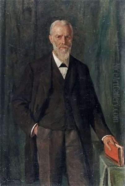 Bildnis Prof. Grainer(?) Oil Painting by Otto Sohn-Rethel