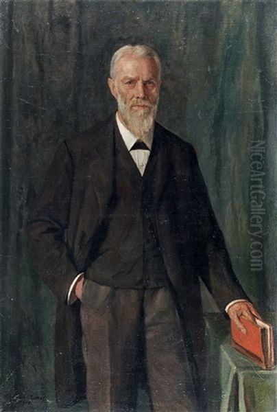 Bildnis Prof. Grainer? Oil Painting by Otto Sohn-Rethel