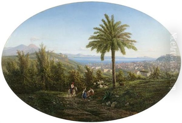 Blick Auf Neapel Oil Painting by Achille Solari