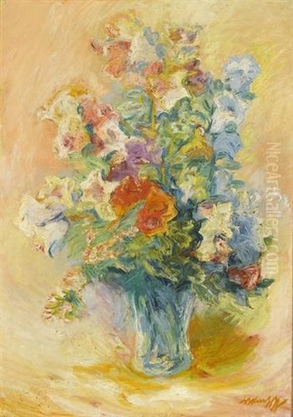 Campanula-blumen Oil Painting by Alexander Leo Soldenhoff