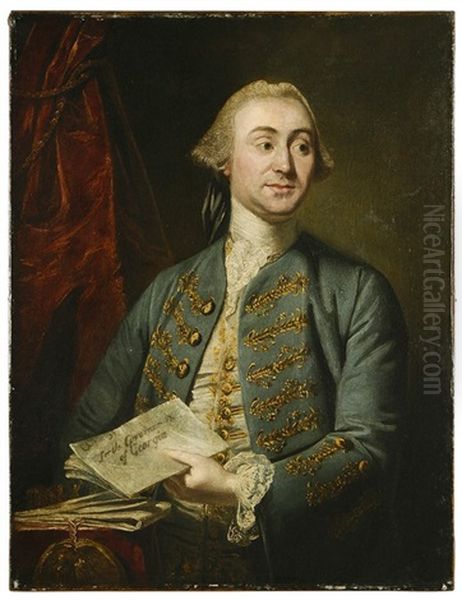 The Only Known Portrait Of James Wright (1716-1785), The Third And Last Royal Governor Of Georgia by Andrea Soldi