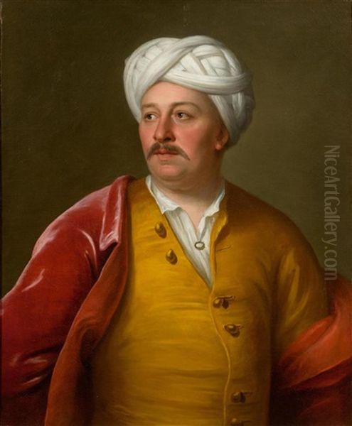 Portrait Of An Ottoman Dignitary Oil Painting by Andrea Soldi