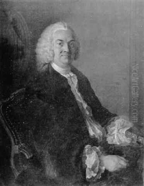 Portrait De M. De Gennes De Lambert Oil Painting by Luigi Domenico Soldini