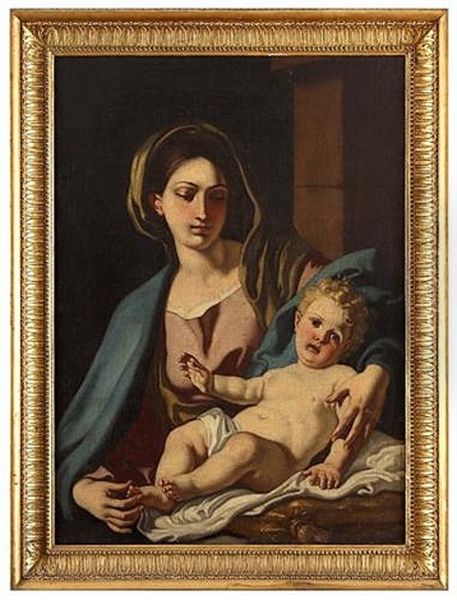 Madonna With The Child Oil Painting by Francesco Solimena