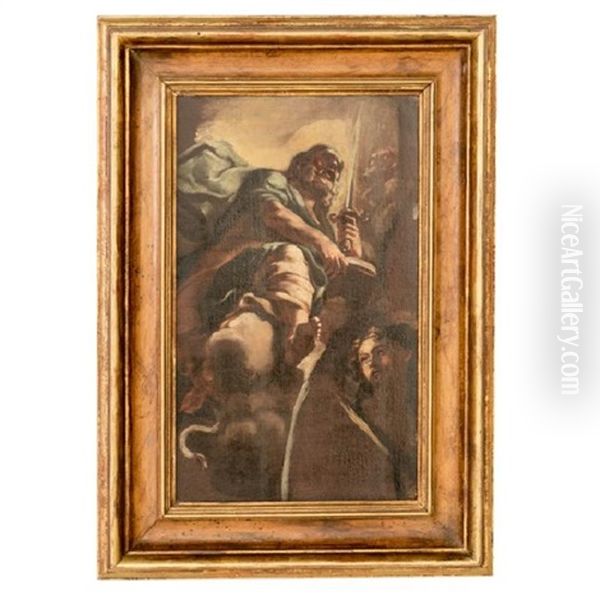 Saint Paul Ascending Oil Painting by Francesco Solimena